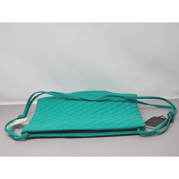 Shirl Miller LTD Quilted Aqua Green‎ Shoulder Bag Straps Colorful Lined Interior - Picture 6 of 14